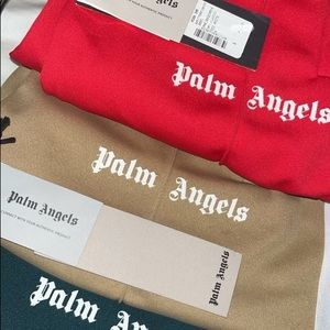Brand NEW Palm Angels track pants in Green, Red & Beige